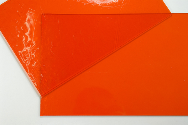 Baguette de Verre  Orange Transparent