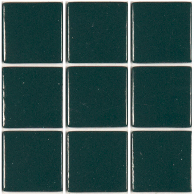 Pate de verre 313 Vert très foncé- 2,3 x 2,3 cm, par 100g