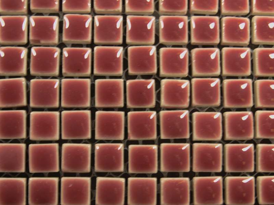 Micro Emaillée 9 x 9 mm n°10 Rose Foncé, par 100g