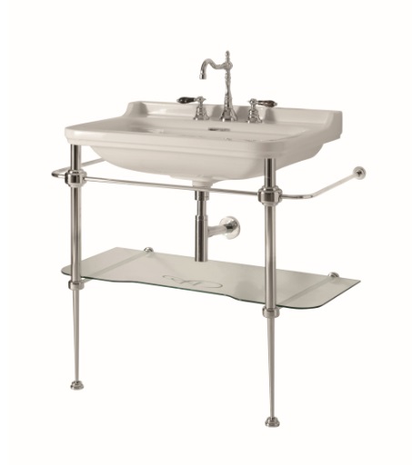 Piètement console laiton Chromé