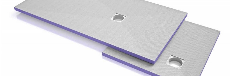 Fond de Douche Jackon, 90 x 90 cm, ep. 40 mm, Décentré Aqua, vendu à la pièce