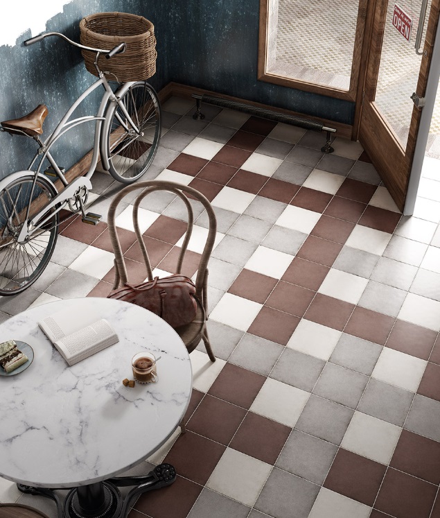 Grès Cérame Emaillé Art Nouveau, 20 x 20 cm, Vendu au m², 1 Bte = 1 m² 