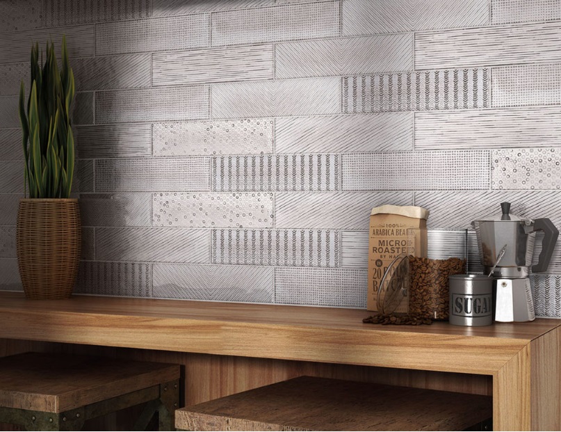 Faïence Splendours, 7.5 x 30 cm, Vendu au m², 1 Bte = 1 m²