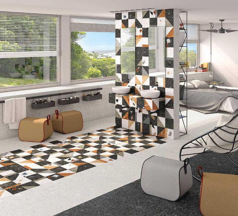 Grès Cérame Miscela-R, 80 x 80 cm, Vendu au m², 1 Bte = 1.28 m² 