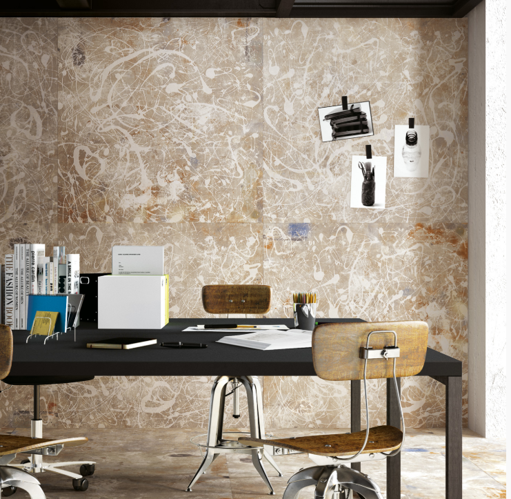 Grès Cérame Action Decoro Paint, 120 x 120 cm, Ep. 6.5 mm, Vendu au m², 1 Bte = 2.88 m²