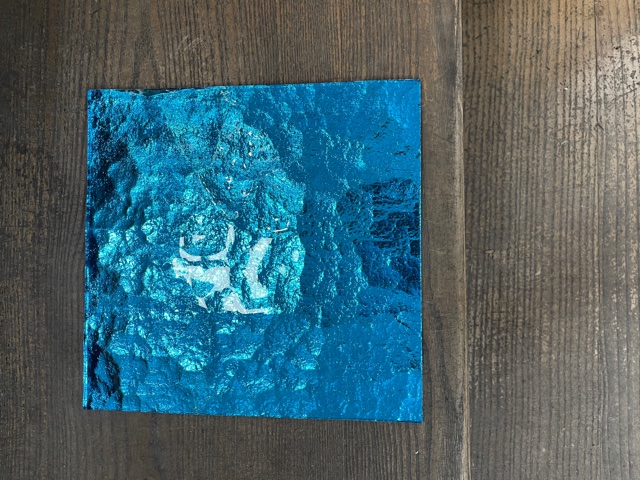 Miroir Coloré - Azure 1 - 20 x 20 cm