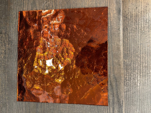 Miroir Coloré - Cannelle - 10 x 10 cm