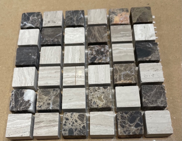 Marbre - Mix Emperador Chiaro / Marron, Par 100g