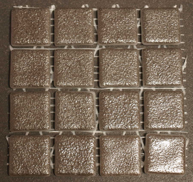 Pate de verre Métalis 2,4 x 2,4 cm, Par 100g