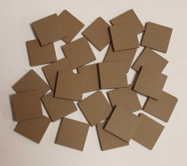 Grès Cérame 5 x 5 cm - Café, Par 100g