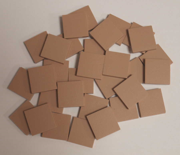 Grès Cérame 5 x 5 cm - Vieux Rose, Par 100g