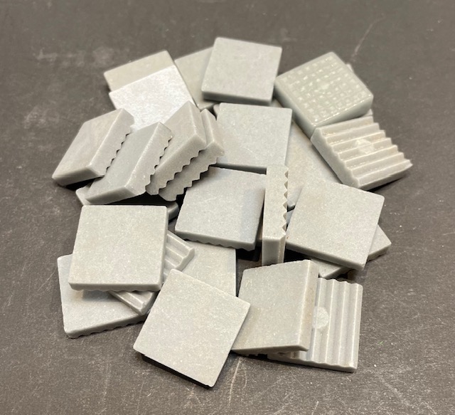 Sialex 2 x 2 cm - Gris Mat, Par 100g