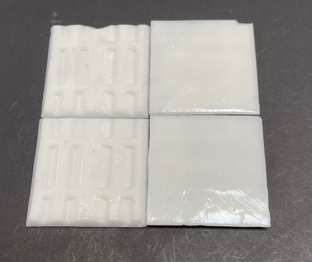 Pate de Verre Opio 5 x 5 cm Blanc, Par 100g