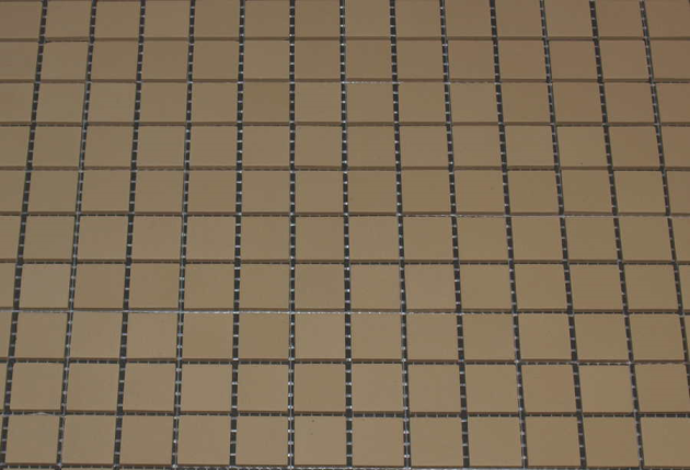 Grès Cérame 5 x 5 cm - Ivoire, à la plaque 