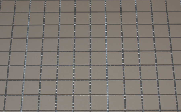 Grès Cérame 5 x 5 cm - Gris Pâle, à la plaque 