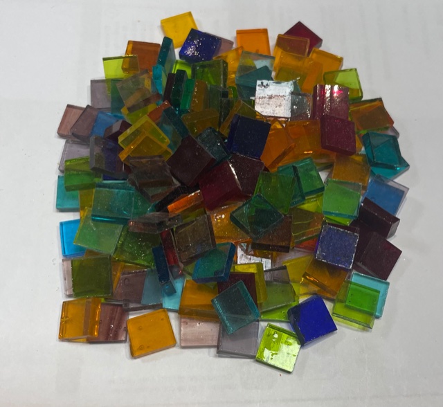 Mix Formes Carré Transparent - 1 x 1 cm, Par 100g