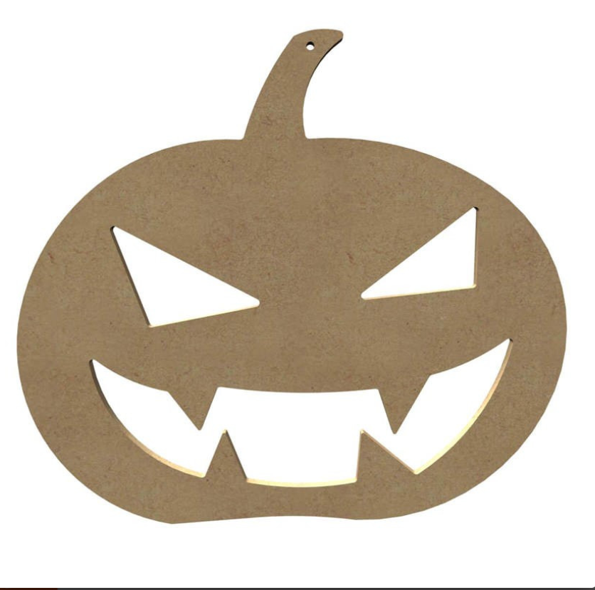 Citrouille en bois à décorer N°32 -  28 x 25 cm