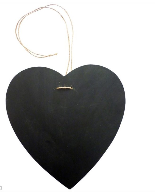 Cœur en Ardoise à suspendre 