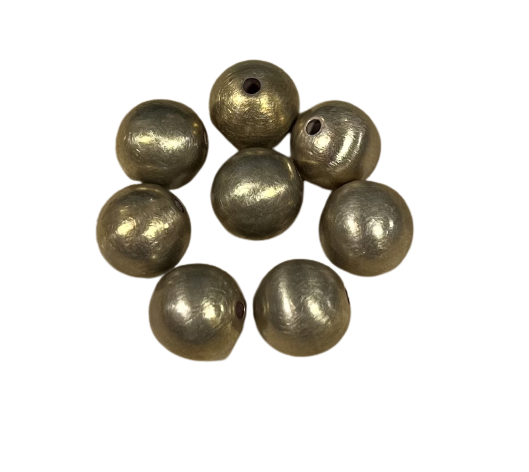 Perle dorée mat, à la pièce