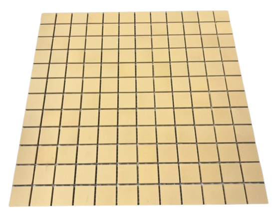 Grès Cérame 2,5 x 2,5 cm - 0105 Jaune, Par 100 gr