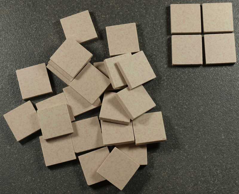 Grès Cérame Paray 2 x 2 cm - Saumon 5, Vendu à la boîte de 20kg