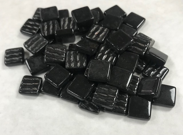 Pate de Verre 0.8 x 0.8 cm - Noire , Par 100 g.
