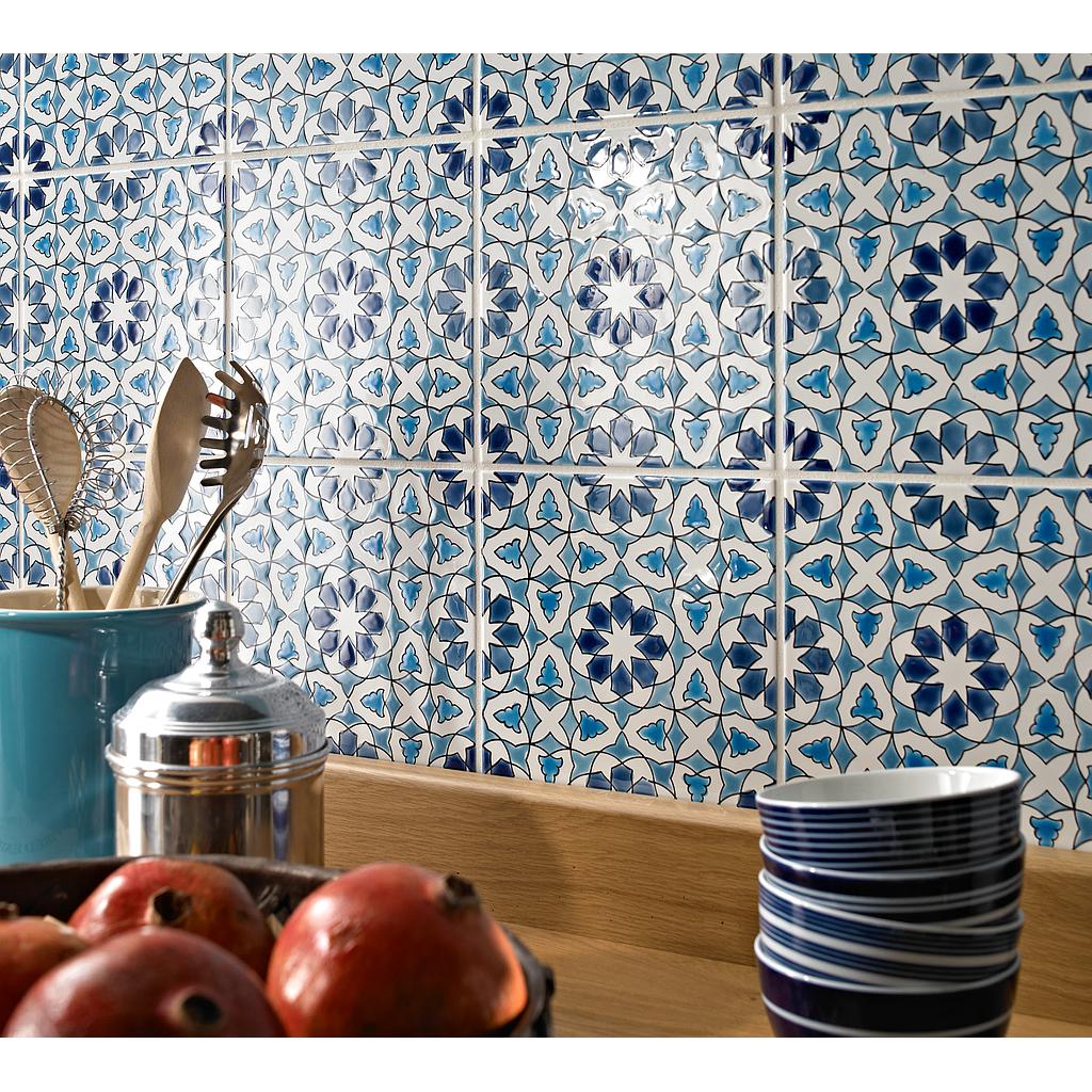 Faience Décors Fait Mains, 20 x 20 cm, Vendu à la pièce