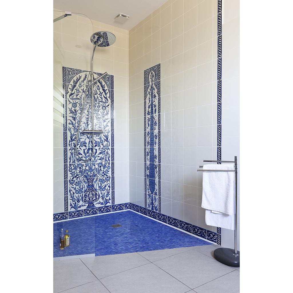 Faïence Décors Orientaux, 20 x 20 cm, ep. 8 mm, Vendu à la pièce 