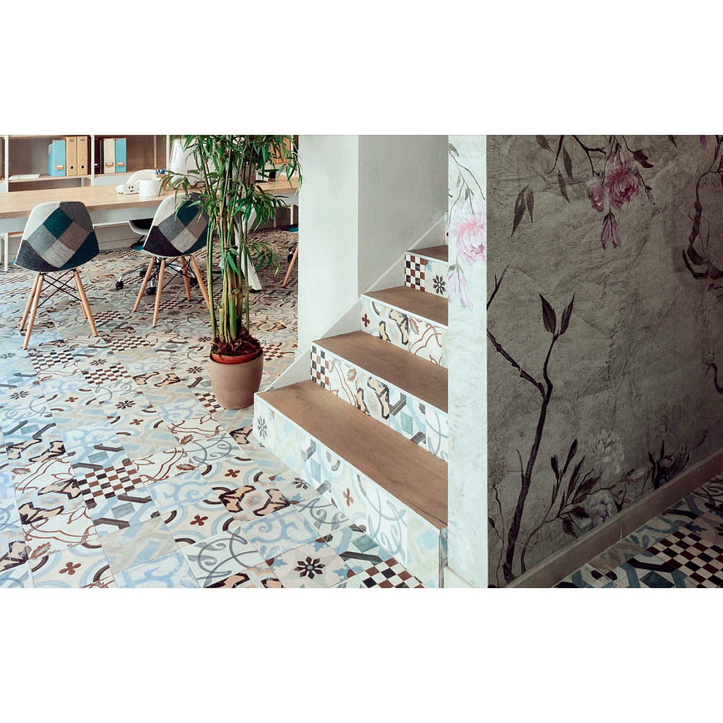 Grès Cérame Emaillé Cementine 20, 20 x 20cm, Vendu au m², 1 Bte= 1.08 m²