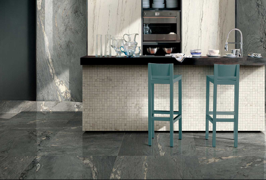 Grès Cérame, Antique Marble Brillant, 60 x 60 cm, ep. 10 mm, vendu au m², 1 bte = 1.08 m²