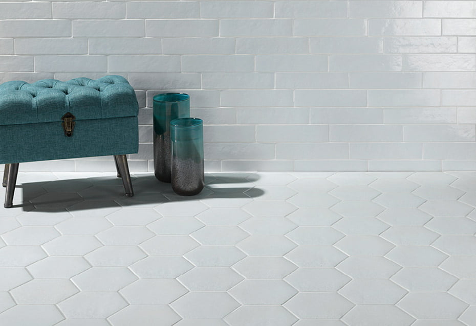 Faïence Hexagone Bella, 18 x 20.5 cm, Vendu au m², 1 Bte = 1 m²