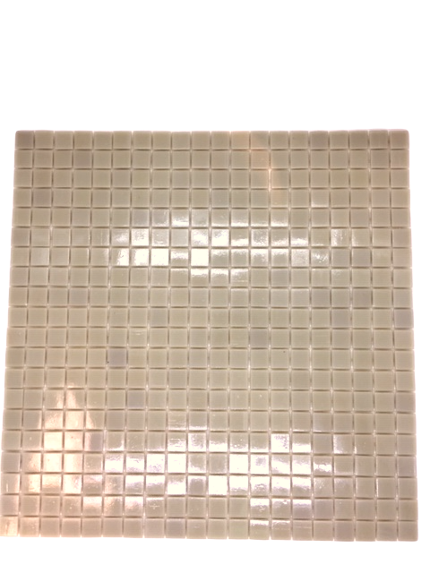 Pate de Verre TREND 1.5 x 1.5 cm Gris Clair, à la plaque